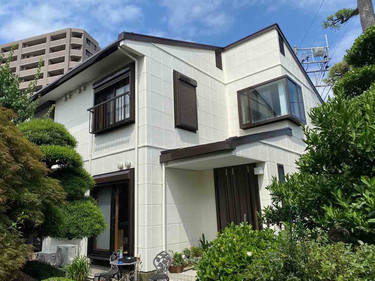 外壁塗装  屋根塗装  ベランダ防水（トップコート塗布）